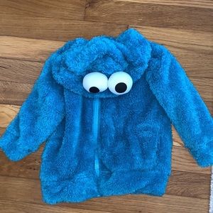 Sesame Street Cookie Monster Zip up 2t